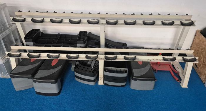 Large 2 Tier Commercial Dumbbell Rack