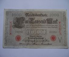 Germany. Reichsbanknote. 1000 Mark (21.04.1910)