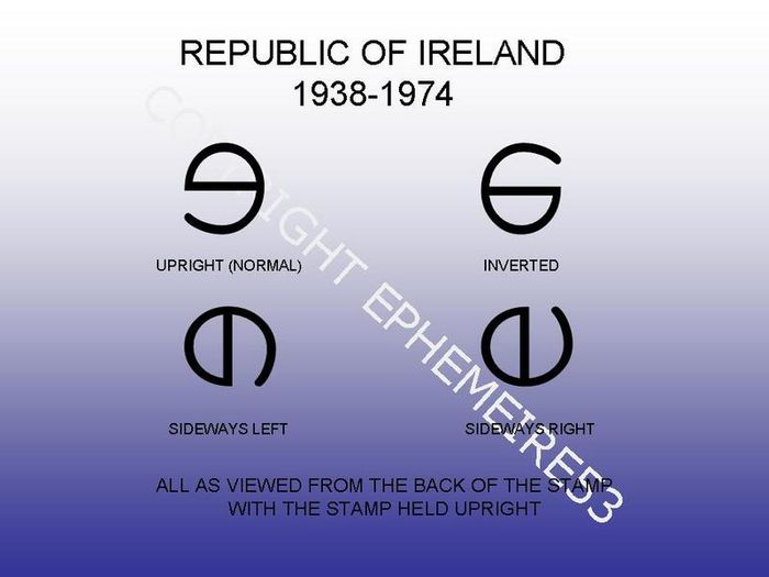 Information On Identifying Irish Stamp Watermarks 1922 to 1974 - See Attachments