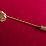 Vintage Claddagh Ancient Style Celtic Gold Filled Stick Pin Lapel Pin Image 5