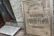 Rare jute bag framed .W&amp;T.T .Pollexfen &amp;Co LTD . Ballisdare co Sligo