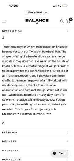 Stairmaster Dumbbells