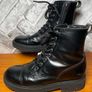 Clarks Girls Black Leather Biker-Style Ankle Boots UK4.5 EU37.5 Image 5