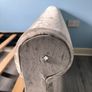 Light grey crushed velvet Chesterfield single bed +Ottoman set Image 3