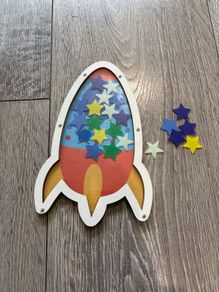 Stars Reward Jar/ rocket For Children