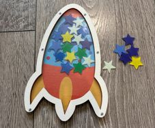 Stars Reward Jar/ rocket For Children
