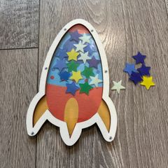 Stars Reward Jar/ rocket For Children