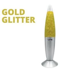 Linx 16 inch  Lava Lamp Gold Glitter