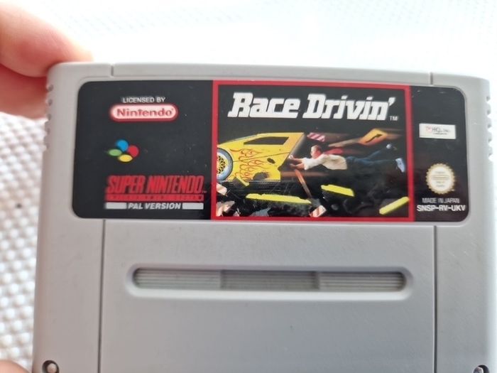 Race Drivin Snes Super Nintendo Arcade Retro Games Original