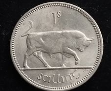 Ireland - 1966 - Shilling - Bull - UNC - KM.14a - [735]