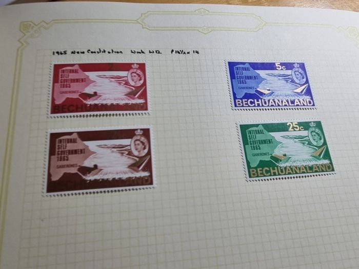 Stamp album 153 Botswana, Lesotho