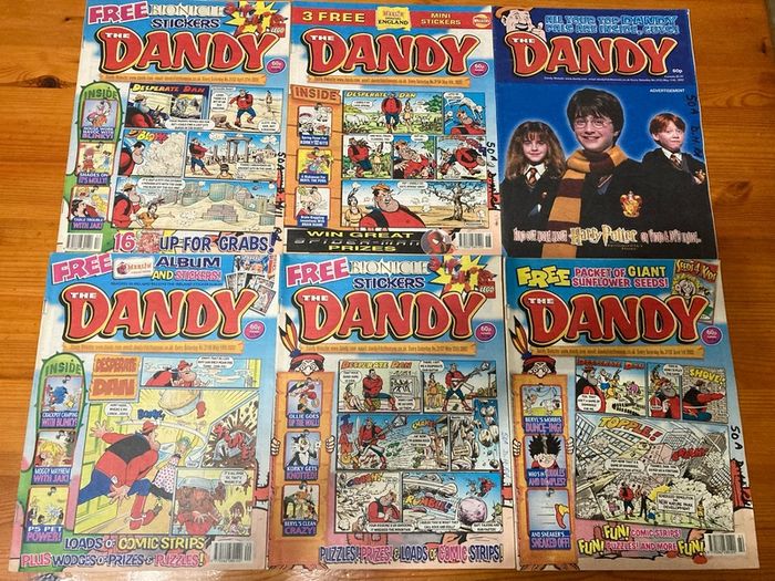 Comics: 'The Dandy' 2001,2002 and 2003 (61 numbers)