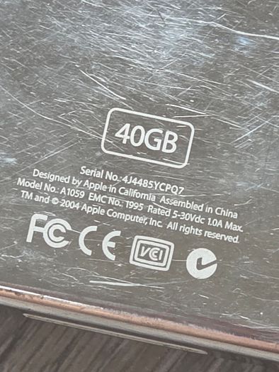 iPod 4th Gen Classic 40gb A1059 (Free Post)