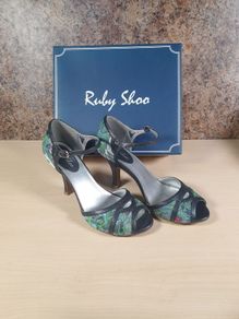Ruby Shoo Eliza blue high heels Size UK 8 EU 41