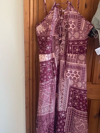 Bohemian Lace Up Maxi Dress