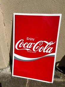 metal coca cola sign