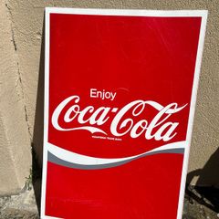 metal coca cola sign