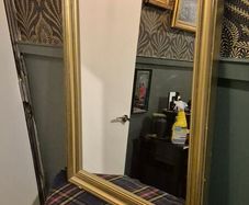 gold framed mirror
