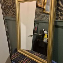 gold framed mirror