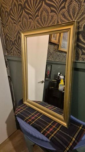 gold framed mirror
