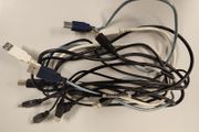 USB A to USB B cables