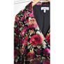 & Other Stories Black velvet floral wrap dress. Image 5