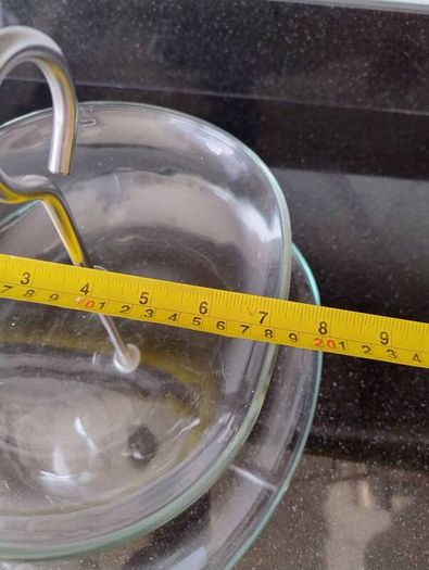 Two Tier Glass Serving Stand