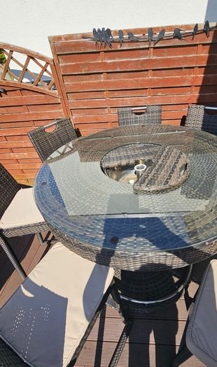 Rattan bar / ice table (Outdoor living) with cover