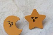 Moon &amp; star earrings