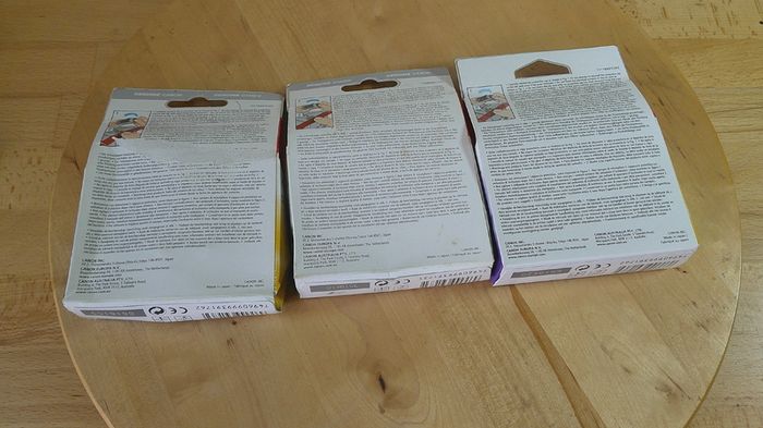 3 Canon PIXMA Ink Cartridges Genuine Original Cannon Cartridges 1 Black 35 and 2 Colour 36 New Sealed