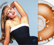 Sabrina Carpenter Espresso 2 Year Anniversary Edition espresso-filled LP Record Glitter Sleeve Hand Numbered Collectible Vinyl