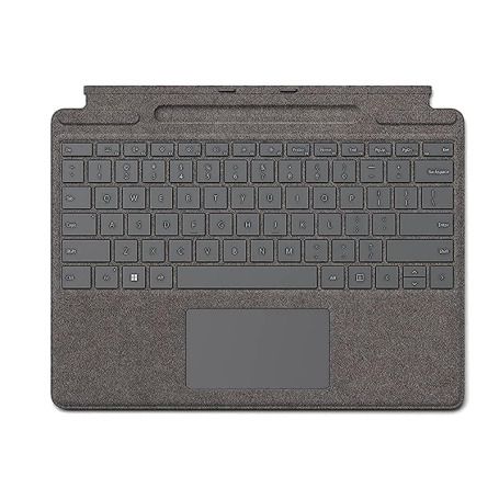 Microsoft Signature Platinum Keyboard with Stand for Surface Pro 8/9 - QWERTZ Keyboard