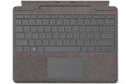 Microsoft Signature Platinum Keyboard with Stand for Surface Pro 8/9 - QWERTZ Keyboard