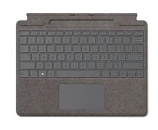 Microsoft Signature Platinum Keyboard with Stand for Surface Pro 8/9 - QWERTZ Keyboard