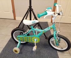 Girls 14" Wheel size bike. Perfect condition