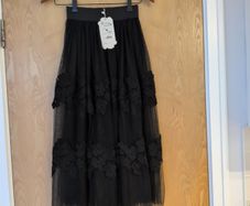 Paris Et Moi Collection Black  Tulle  Skirt. S. S -10.    B.NW.T.