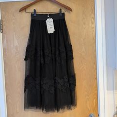 Paris Et Moi Collection Black  Tulle  Skirt. S. S -10.    B.NW.T.