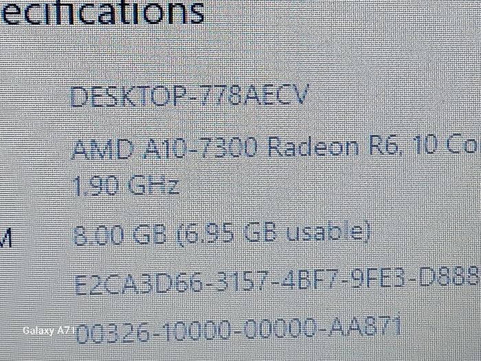 ACER ASPIRE 15, AMD A10-7300 Radeon R6, 10 Compute Cores 4C + 6G, 1.9GHz, 8GB Ram, 500GB HDD, windows 10, microsoft Edge, Opera, Chrome
