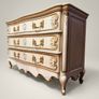 Exquisite Early 20th C. French Serpentine Commode with Gilded Detailing Image 2