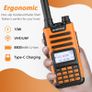 High Power Dual Band Walkie Talkie Type C Charger 16 KM Long Range UV13 Transceiver Ham Two Way Radio Image 8
