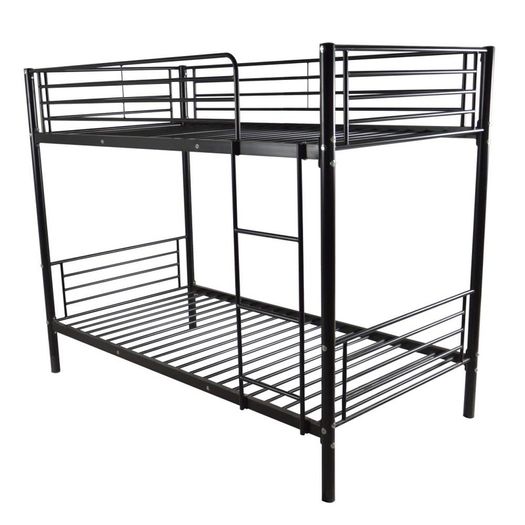 Sturdy Metal Bunk Bed Frame , black