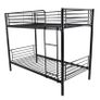 Sturdy Metal Bunk Bed Frame, Black Image 3