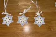 Wedgwood Christmas Tree White Snowflake Ornament