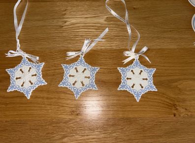 Wedgwood Christmas Tree White Snowflake Ornament