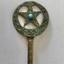 Vintage Egyptian Brass Souvenir Coin Spoon Image 2