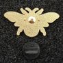 Bee ,  pin back badge. Image 2