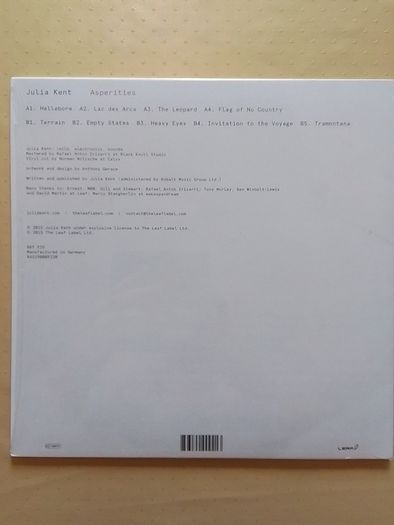 Julia Kent LP - Asperities