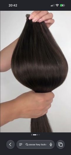 Human Clip in Hair Extensions 20inch shade Cocoa