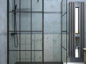 Clearance: Aspect black trellis wetroom panel 1100