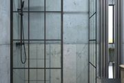 Clearance: Aspect black trellis wetroom panel 1100